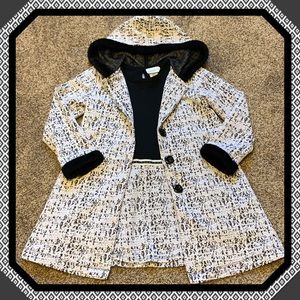 Dress with matching overcoat sz. 5